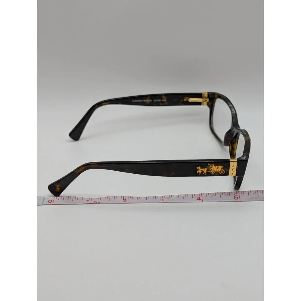 Coach HC6078 5120‎ Eyeglasses Dark Tortoise Gold Coach Logo 52-16-135